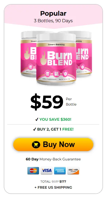 BurnBlend 3 Bottle Price
